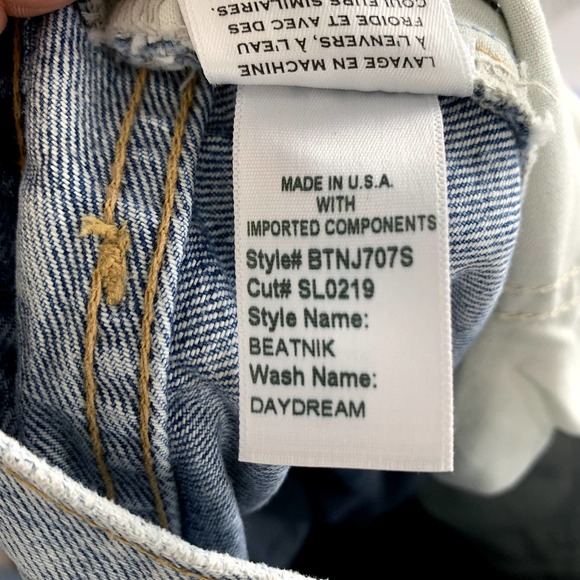 NWT SLVRLAKE Beatnik High Rise Slim Jeans in Daydream Size 32 - Picture 6 of 6